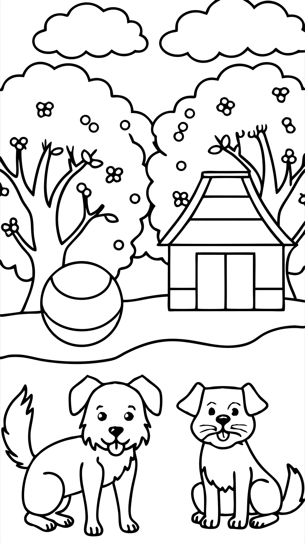 dog printable coloring pages